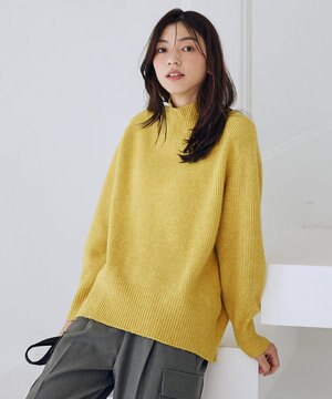 【LEE掲載】ハイネックウィンターニット