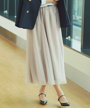 【WEB限定/洗える】エアリーチュール スカート