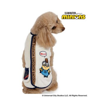  ミニオン ボブ ワッペン 背中開き ベスト 小型犬