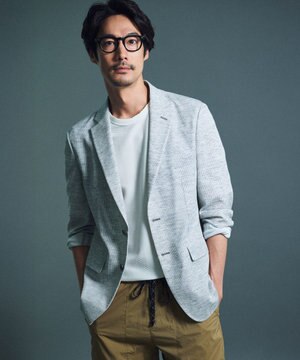  【キングサイズ・洗える・軽量・ストレッチ・速乾】ノルマンディーリネントップ ジャージー ジャケット