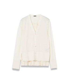  ジャージーハボタイ　ロングスリーブカーディガン