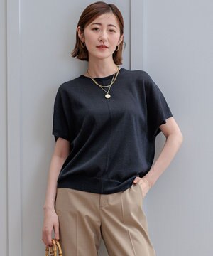  【洗える】クリスピーシアールレックス フレンチスリーブ プルオーバー