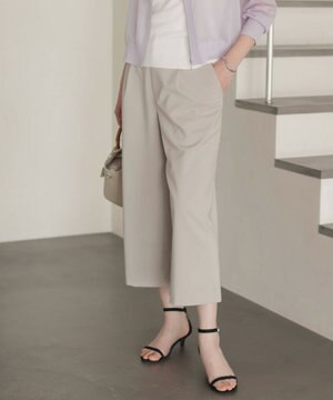  【洗える】GORIAN TWILL クロップド パンツ