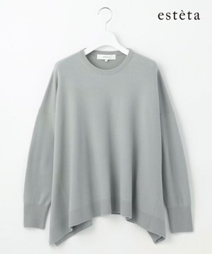  【エステータ】エアリースパンウール ドレープニット