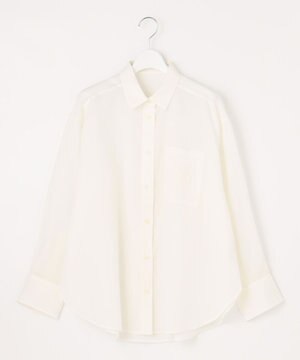 【洗える】テンセルリネンベーシック シャツ