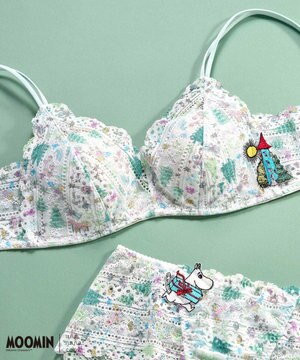  【ムーミン】 MOOMIN * une nana cool  364 レース ノンワイヤーブラ