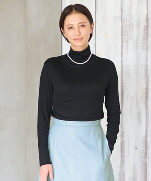  【洗える】ベアフライスボトルネック カットソー