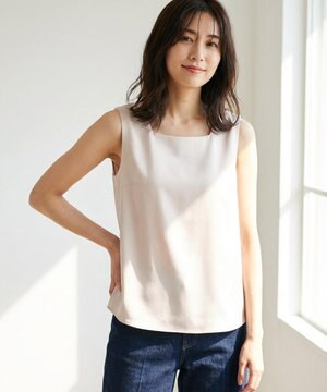  【2WAY】サテン タンクトップ