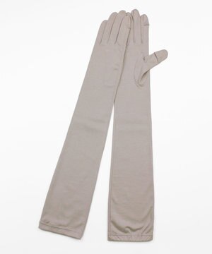 【WOMEN】ORGANIC COTTON グローブ ＜ロングタイプ＞ 【 UVカット・オーガニックコットン・タッチパネル対応・日本製 】