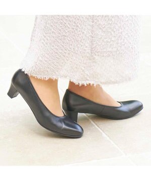  <ing>【WEB限定】ブラックプレーンパンプス