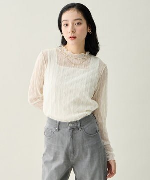  レースインナートップス