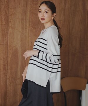  マイビューティニット ワイドクルーネック