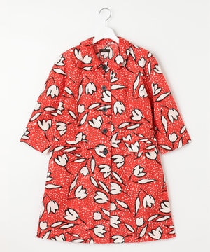 cocca Aライン七分丈レインコート tulip