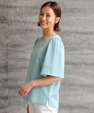 【WEB限定・洗える・XSサイズあり】シャドウサッカー カットソー