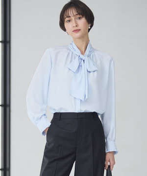 【一部先行予約/洗える】ドットドビーデシン ブラウス