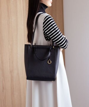 2WAYハンドルスクエアトート バッグ