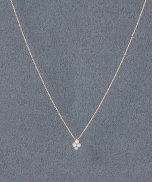  〈金属アレルギー対応〉ミニパールクラスターネックレス　小粒パール