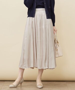  【洗える】オーロラギャザー スカート