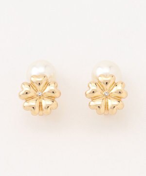  【先行予約・2WAY・Flower Collection】フラワー×パールライク イヤリング