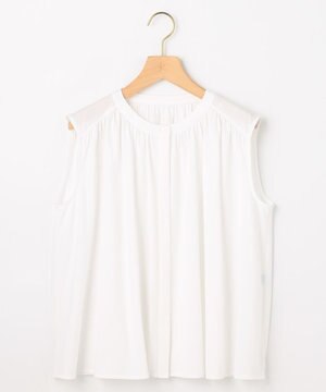  【先行予約・WEB限定】トリコットジャージー ギャザー カットソー