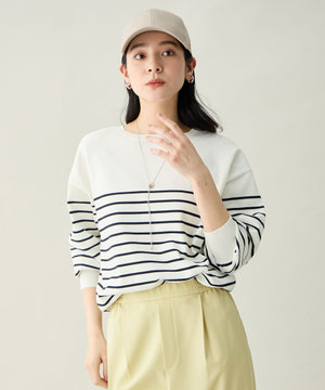 スプリングカラーニットドルマンプルオーバー