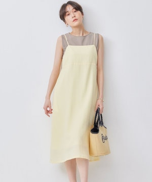  ステッチストライプドビー キャミワンピース