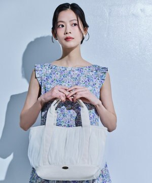 GATHER TULLE TOTE キャンバストート