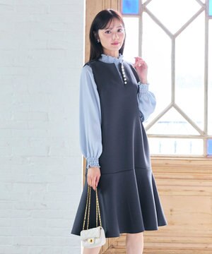  パール付きダンボール ジャンパースカート