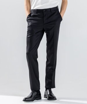 新素材【ストレッチ/セットアップ対応】シルキーウールジャージー   テーパードパンツ / CITY