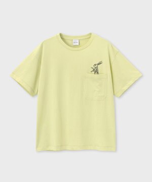  ポケット Rabbit 半袖Tシャツ