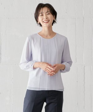 プリーツシフォン カットソー