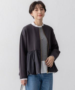  【洗える】コットンエアーバルーン ライトアウター