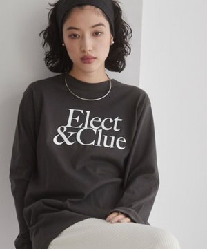  【ANGIE VINTAGE】フロッキーロゴプリントロンT