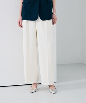 ライトダブルサテン ワイドパンツ