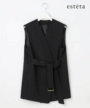  【エステータ】ライトダブルクロス ジレ