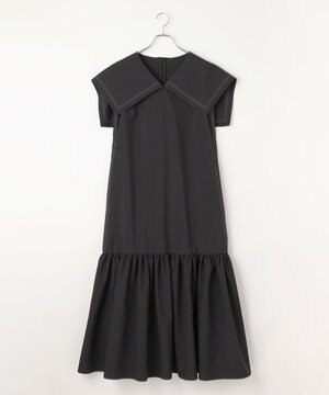  【ANSWER for フォトジェニックスタイル】セーラーカラーティアードワンピース