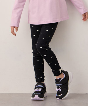 総柄テレコ レギンス