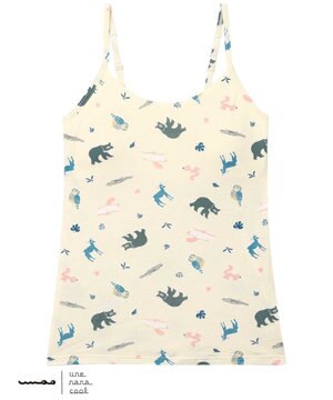  MADE WITH 京都市動物園 カップ付きキャミソール