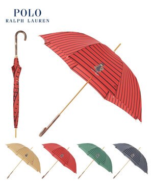  POLO RALPH LAUREN 長傘 ボーダーストライプ POLO BEAR