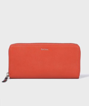  アーティストストライププラー ラウンドジップ長財布