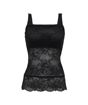  【BRADELIS New York】レーシィブラキャミ25S1 ノンワイヤー 補正 ブラトップ カップ付き