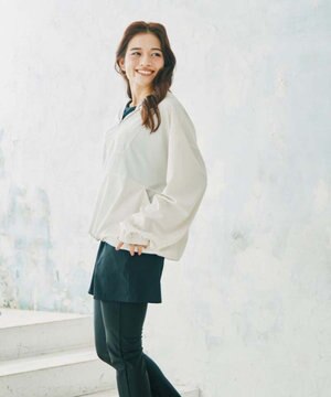  【WEB限定】ポケット付きハーフジップラッシュパーカー＋リブタンキニ水着+レギンス5点セット【Beach Queen（ビーチクイーン）】