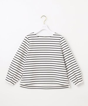  【洗える】バックパール調ディテール カットソー