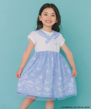  【シナモロール×ANY KIDS】2WAY セーラーカラーワンピース
