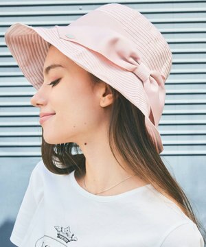 【UV95%以上カット・吸水速乾・抗菌防臭・洗える・サイズ調整可】GROSGRAIN RIBON HAT 帽子