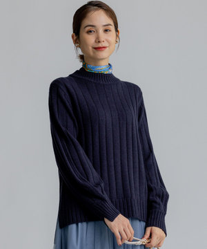 バルキーワイドリブ ニット