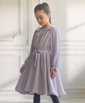  【110-140㎝】キャサリンドット ワンピース