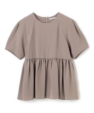  【洗える】ACHILLEA / ペプラムバックファスナーブラウス