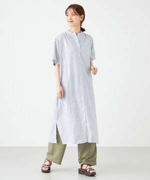  フレンチスリーブガウンワンピース