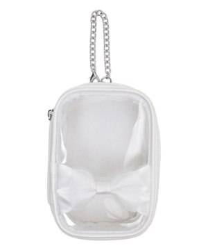  【痛バ＆推し活グッズ】ダブルリボンサテンぬいポーチ